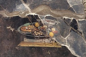 В Помпеях нашли фреску с изображением самой древней пиццы