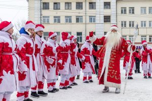 Всероссийский съезд Дедов Морозов открылся в Новосибирске