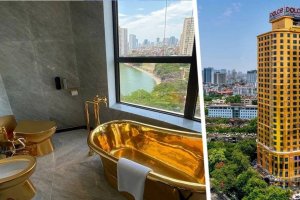 Российские туристы смогут отдохнуть в отеле с золотыми туалетами 